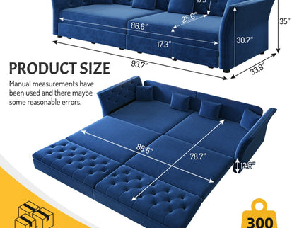 Oversize Pull Out Sofa Bed For Living Room