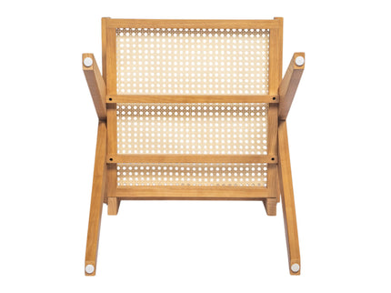 Chandigarh Arm Dining Chair With Natural Cane Design (Set of 2)