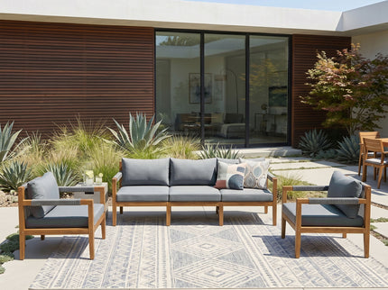 3 Piece Outdoor Sectional Sofa Set