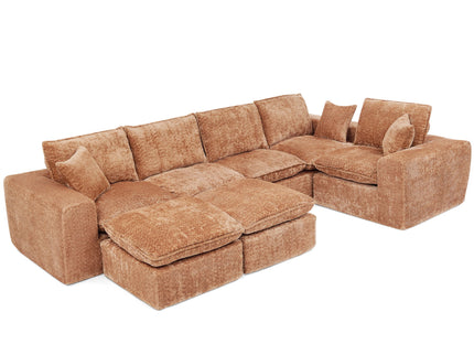 Sectional Sofa With Moveable Ottoman