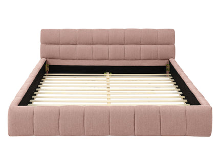 Modern Platform Bed Frame With Thick Fabric