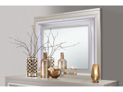 Cross - Glam Mirror With LED - Champagne