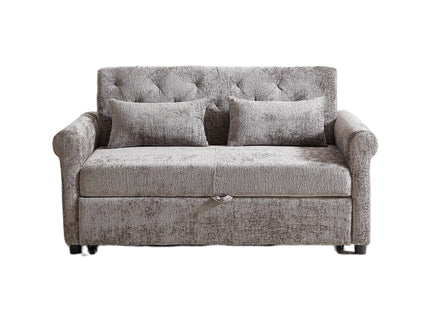 Loveseat Sofa Bed, Pull - Out Couch Sleeper & 2 Pillows