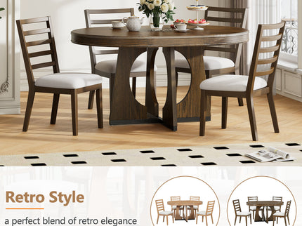 Round Dining Table Set For 4 With Chairs