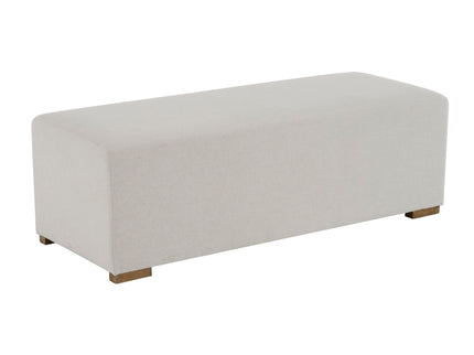 Simple Long Ottoman For Living Room - White