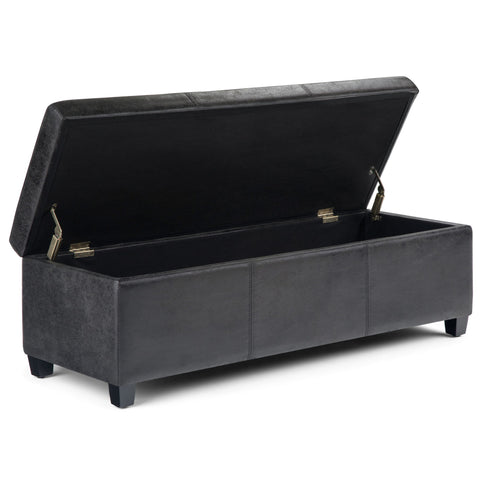 Avalon - Contemporary Storage Ottoman Bench