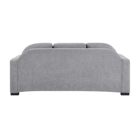 Modern 3 Seater Sofa With Curved Backrest