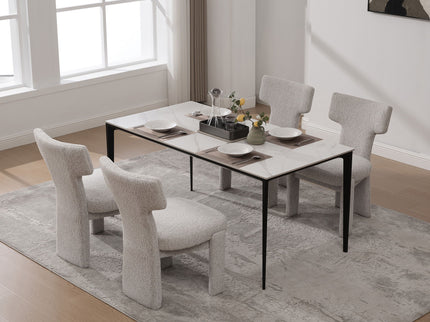 Armless Curved Back Accent Chairs