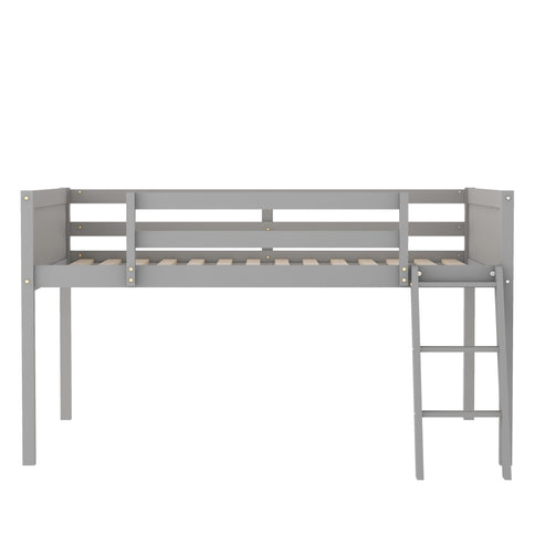 Low Loft Bed With Adjustable Ladder
