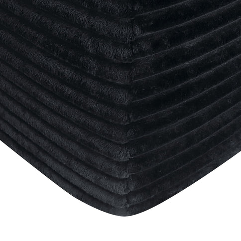 Convertible Chaise Lounge Chair & Wide Armrest & Throw Pillows - Black
