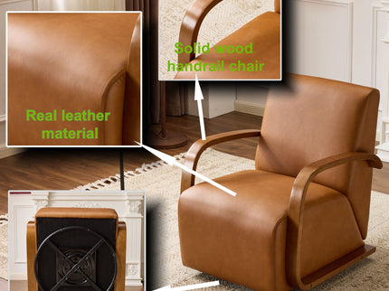 Swivel Accent Rotatable Ergonomic Single Chair For Living Room