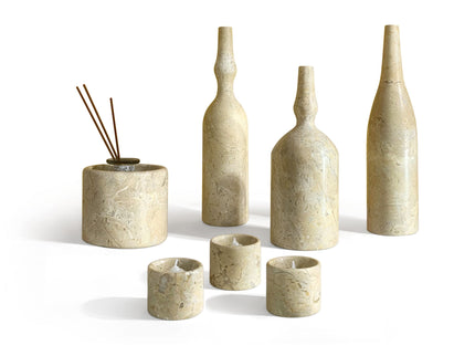 7 Pieces Luxury Natural Marble Living Room Accessories Set