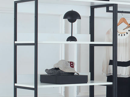 Fiona - Freestanding Walk-In Closet System, Extra Storage Space - White