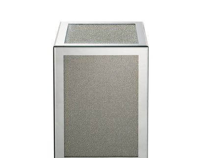 Noralie - Accent Table - Silver - Mirror