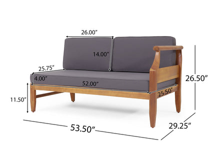 Aston - 4 Piece Sofa Set - Dark Gray
