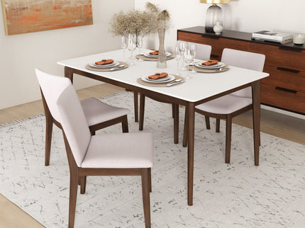 Laura - Mid-Century Modern Solid Wood Dining Chair (Set of 2)