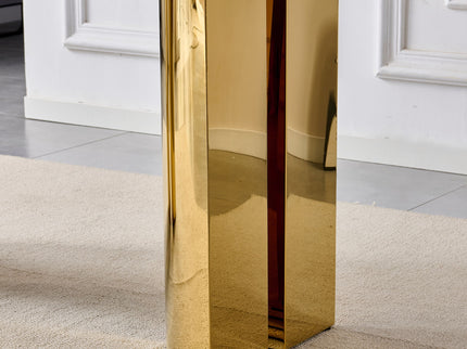 Rectangular Dining Table - Gold / Black