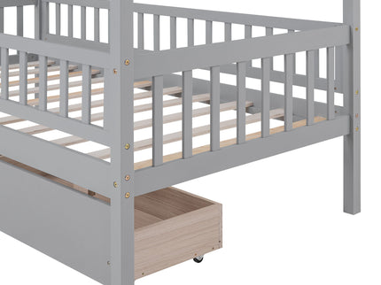 House Bed With 2 Drawers