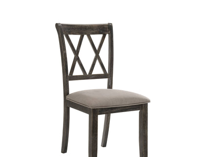 Claudia II - Weathered 7 Pieces Dining Room Set - Gray