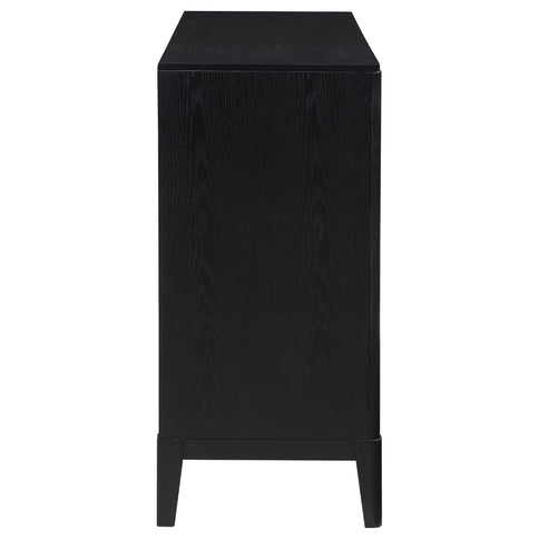 Mason - 8 Drawer Dresser With Fluted Design - Black
