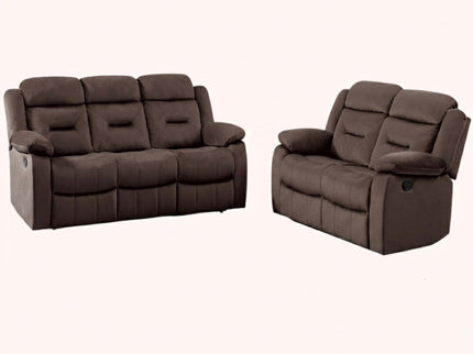 Contemporary Living Room Set With Pillow Arms And Headrest Support