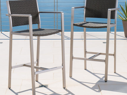 Outdoor Rust Proof Aluminum Barstools (Set of 2)
