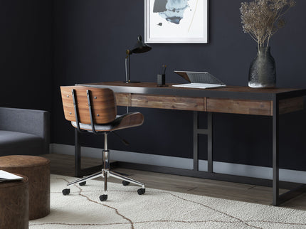 Erina - Large Desk - Rustic Natural Aged Brown