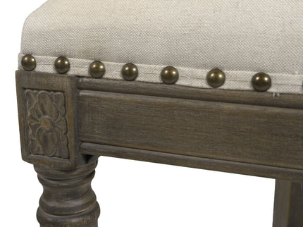 Paris - Farmhouse Counter Height Bar Stool With Backrest