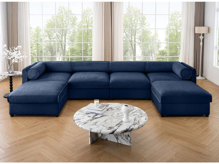 Contemporary Elegant Sofa With Storage And Ottoman