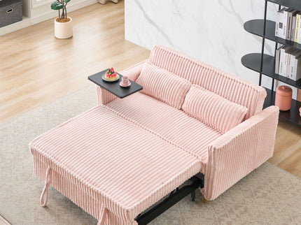Pull Out Sofa With Movable Tabletop And USB Ports