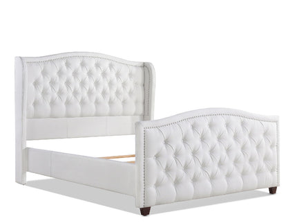 Marcella - Upholstered Shelter Headboard Bed Set