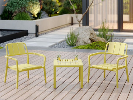 3 Piece Indoor / Outdoor Leisure Table And Chair Set