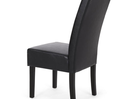 Contemporary Dining Chair With Rubberwood Legs (Set of 2)