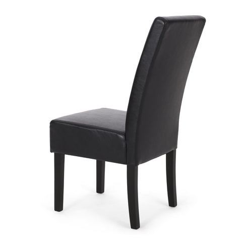 Contemporary Dining Chair With Rubberwood Legs (Set of 2)