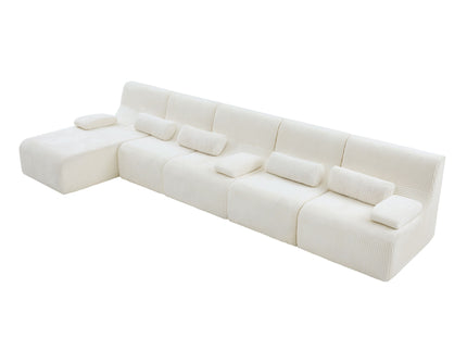 Oversized Sectional Sofa, Living Room Seating With Modular Design