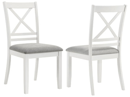 Evanston - Cross Back Dining Side Chair (Set of 2) - White