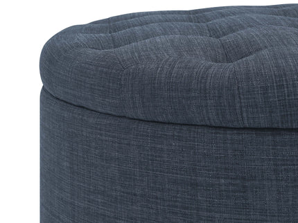 Tufted Storage Ottoman With Upholstery