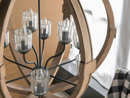 Chandelier, Hanging Light Fixture With Adjustable Chain For Kitchen, Bulb Not Included
