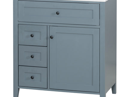 Bathroom Vanity With Sink, 3 Drawers And Adjustable Shelf, Freestanding Storage Unit