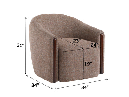 Ballona - Accent Chair With Swivel - Brown