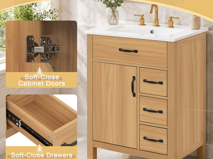 Modern Traditional Bathroom Vanity With Sink