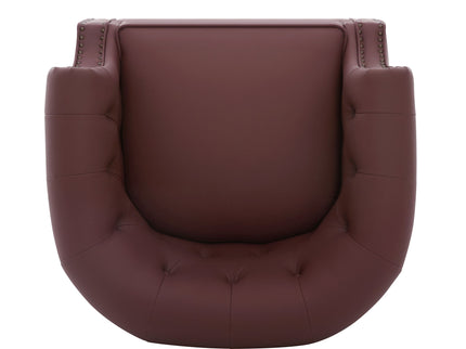 360° Swivel Accent Chair With Curved Back