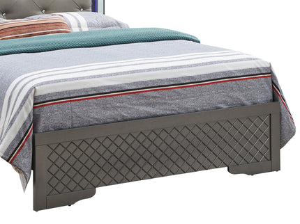 Verona - Full Bed - Metalic Black