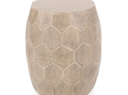 Outdoor Lightweight Concrete Side Table - Natural