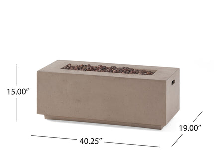 Contemporary Outdoor 40, 000 Btu Propane Fire Pit