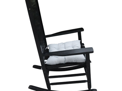 Classic Wooden Porch Rocker Chair Populus Wood Comfortable Design
