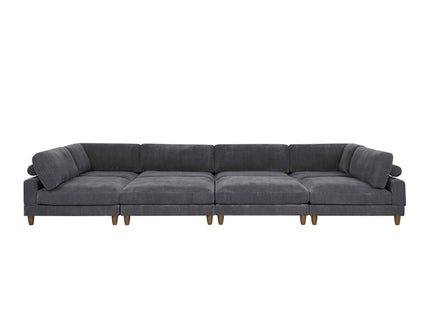 Modern Modular Sectional With Adjustable Back Support