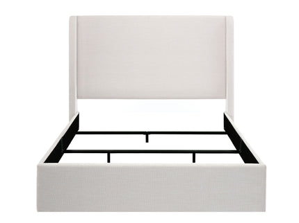 Caron - Upholstered Wingback Bed With High Headboard