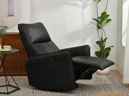 360° Modern Small Rocking Swivel Recliner Chair With Side Pocket