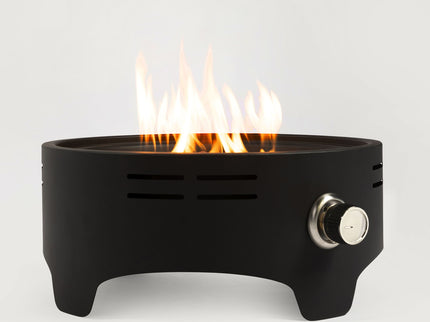 Propane Tabletop Gas Fire Pit, 40000 Btu Round For Outdoor - Black